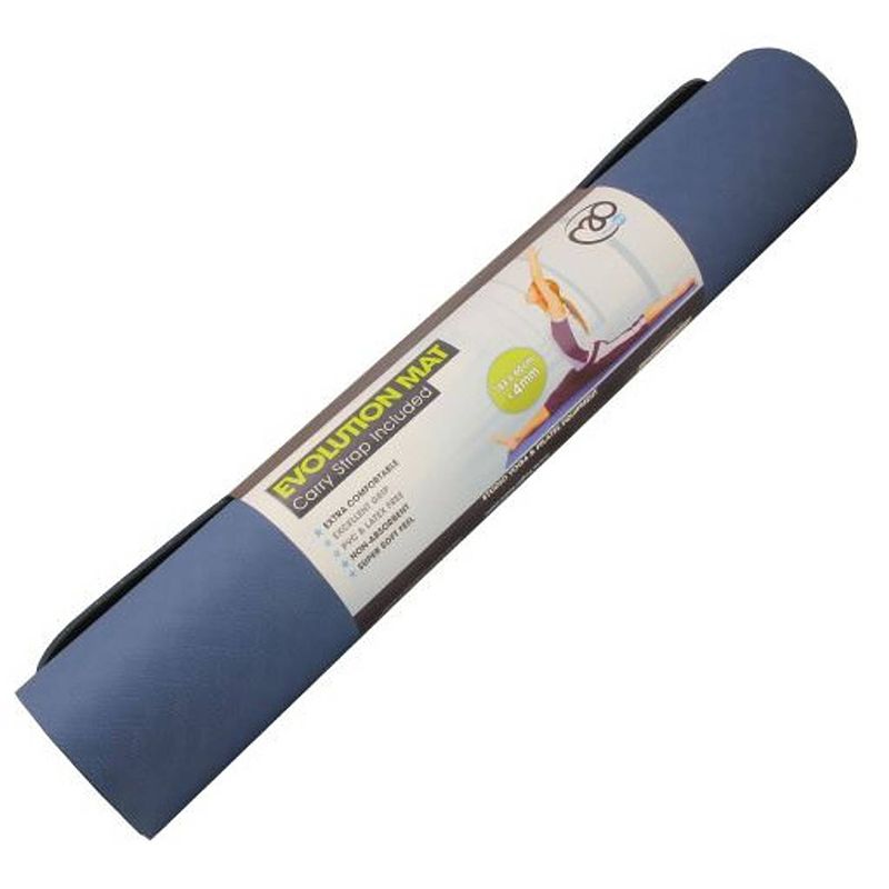 Foto van Fitness-mad yogamat 183 x 60 cm tpe blauw