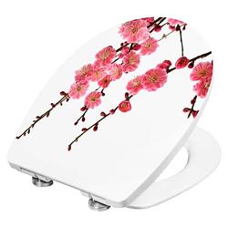 Foto van Cornat toiletbril met soft-close cherry blossom thermoplastic