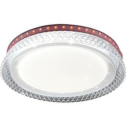 Foto van Led plafondlamp - plafondverlichting - trion otrivo - 15w - aanpasbare kleur - rond - mat wit - kunststof