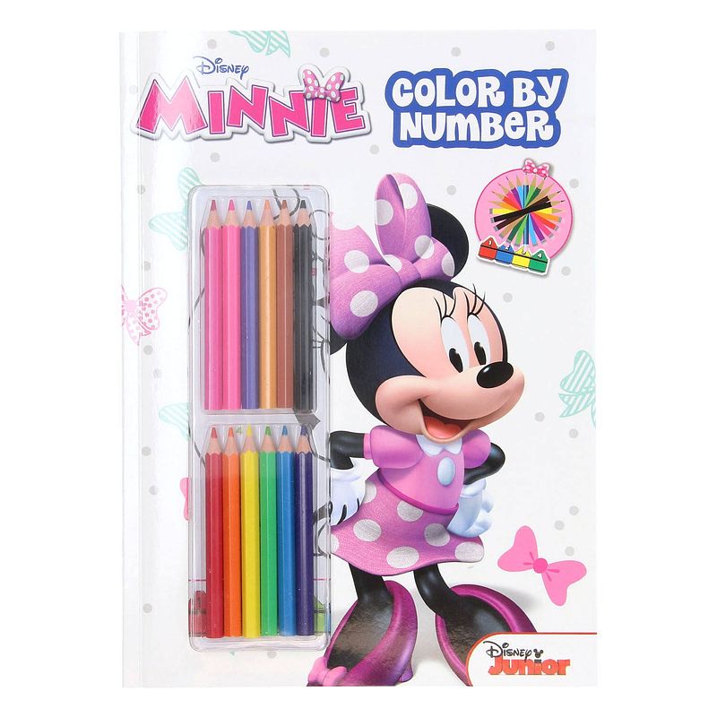 Foto van Boek specials nederland bv kleuren op nummer minnie mouse