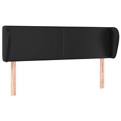 Foto van The living store hoofdeind bedaccessoires - 147 x 23 cm - zwart