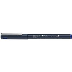 Foto van Schneider fineliner permanent pictus 0,1 mm edelstaal blauw