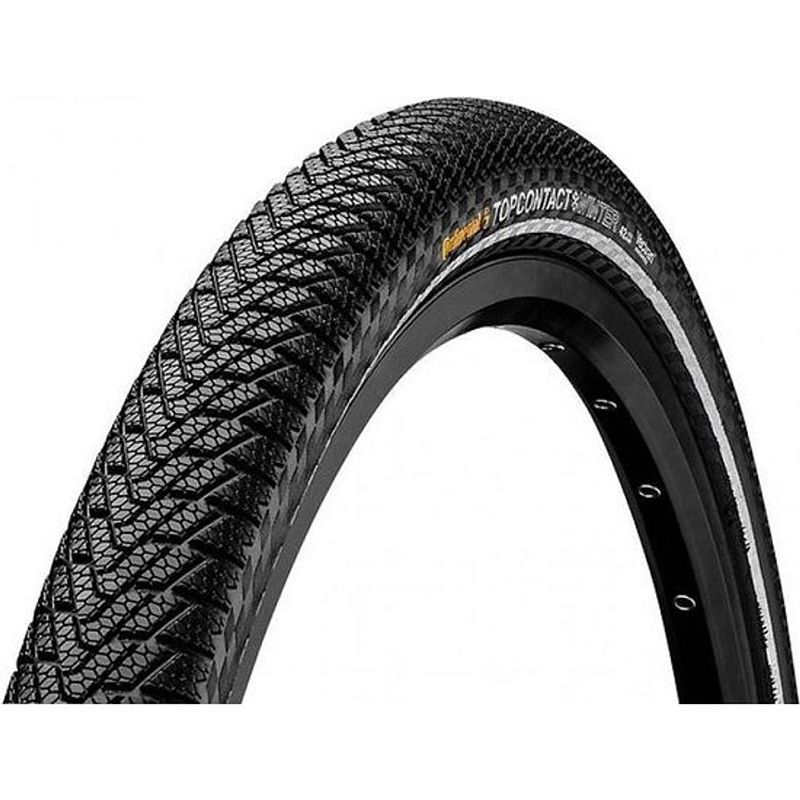 Foto van Continental buitenband top contact winter 26 x 2.20 (55-559) zwart