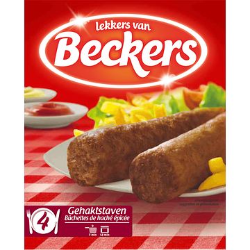 Foto van Beckers gehaktstaven 4 x 90g bij jumbo