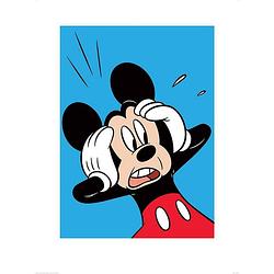 Foto van Pyramid mickey mouse shocked kunstdruk 60x80cm