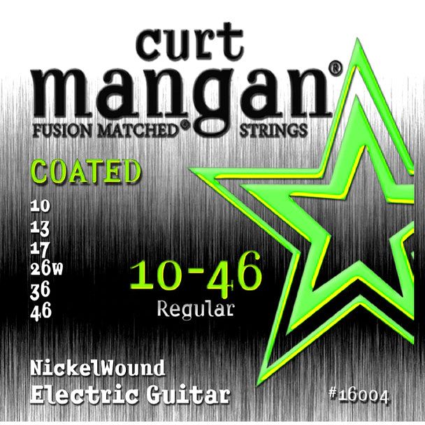 Foto van Curt mangan nickel wound coated 10-46 snarenset voor elektrische gitaar