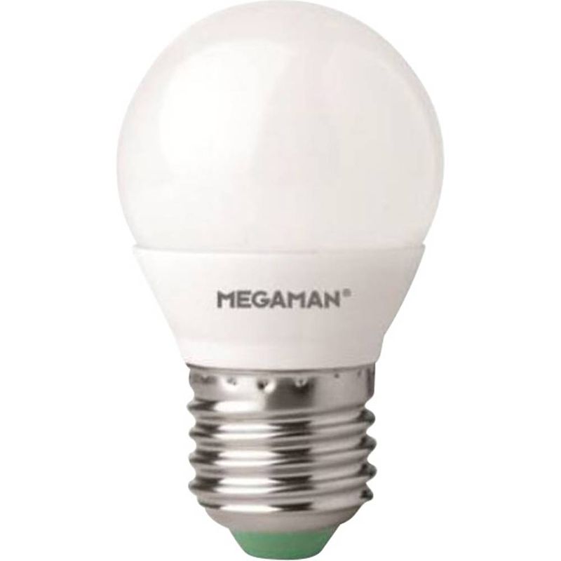 Foto van Megaman lg2605.5 e27 2800k led-lamp energielabel f (a - g) e27 kogel 5.5 w = 40 w warmwit (ø x l) 45 mm x 77 mm 1 stuk(s)