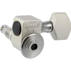 Foto van Sperzel locking tuners 6-in-line satin chrome stemmechanieken voor gitaar (set van 6)