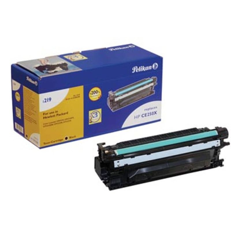 Foto van Pelikan toner zwart, 6000 pagina's voor hp 504a - oem: ce250x