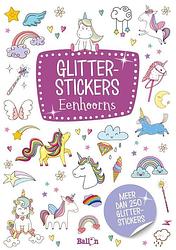 Foto van Glitterstickers eenhoorns - paperback (9789403213477)
