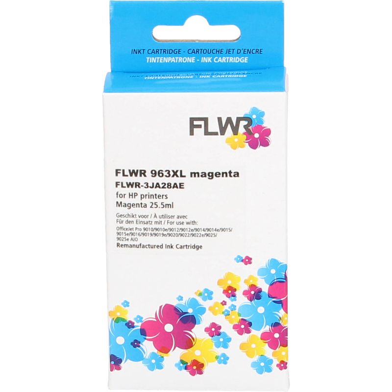 Foto van Flwr hp 963xl magenta cartridge