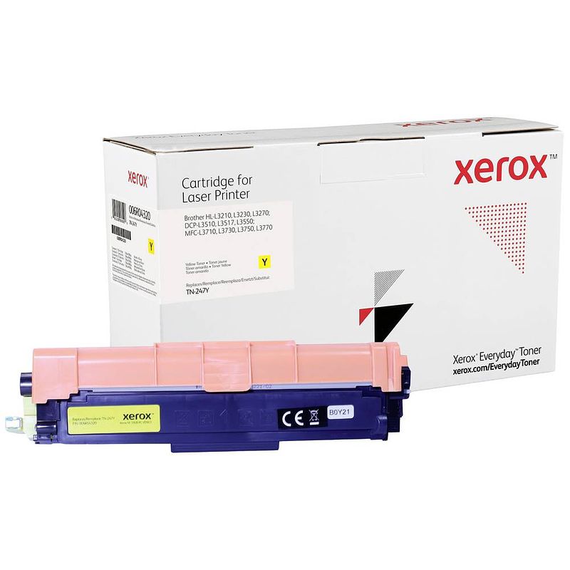 Foto van Xerox toner vervangt brother tn-247y compatibel geel 2300 bladzijden everyday