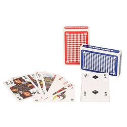 Foto van Set van 4x clown games speelkaarten rood en blauw/kartonnen kaarten - kaartspel