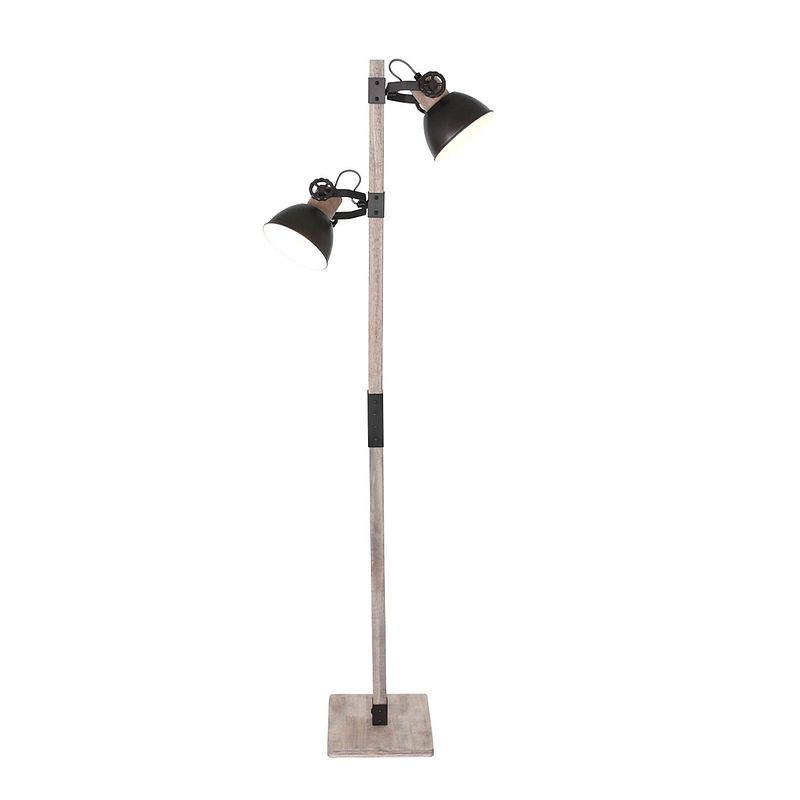 Foto van Mexlite gearwood staande lamp hout