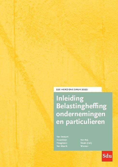 Foto van Inleiding belastingheffing ondernemingen en particulieren. 2022 - a.j. van doesum - paperback (9789012407519)