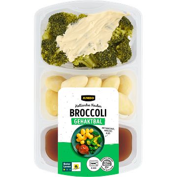 Foto van Jumbo hollandse keuken broccoli gehaktbal 500g