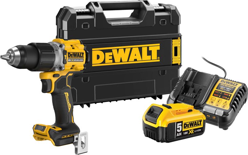 Foto van Dewalt dcd805nt-xj 5,0 ah accu starterspakket