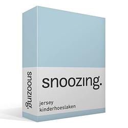 Foto van Snoozing - jersey - kinderhoeslaken - junior - 70x150 cm - hemel