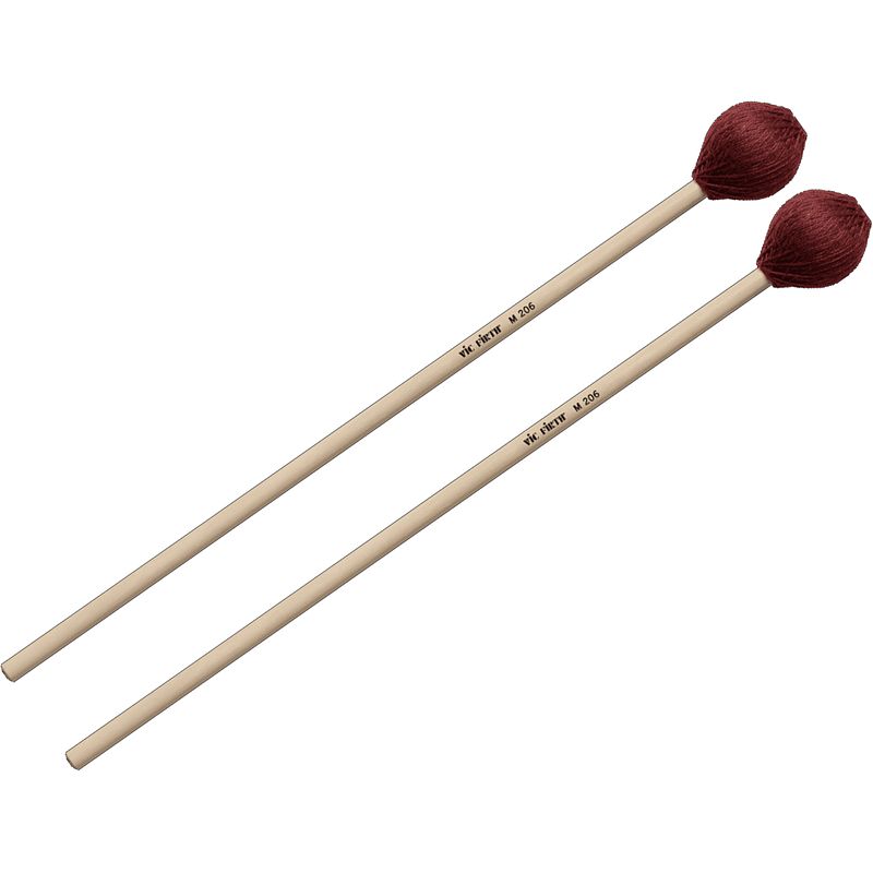 Foto van Vic firth m206 pesante medium soft mallets voor marimba en vibrafoon