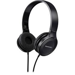 Foto van Panasonic rp-hf100me on ear koptelefoon kabel zwart vouwbaar, headset