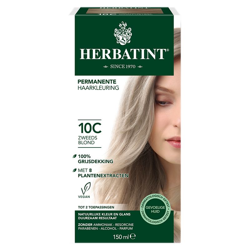 Foto van Herbatint haarverf 10c swedish blonde