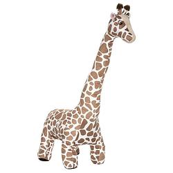 Foto van Giraffe knuffel van zachte pluche - gevlekt patroon - 100 cm - extra groot - knuffeldier