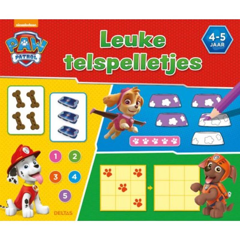 Foto van Paw patrol leuke telspelletjes / 4 - 5 jaar