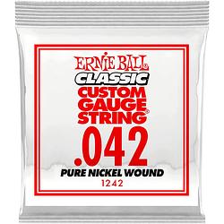 Foto van Ernie ball 1242 .042 classic pure nickel wound losse snaar voor elektrische gitaar