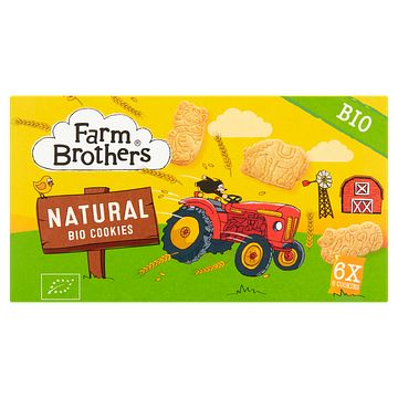 Foto van Farm brothers natural bio cookies 6 stuks 102g bij jumbo