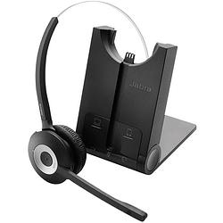 Foto van Jabra pro 935 on ear headset bluetooth telefoon mono zwart, zilver noise cancelling microfoon uitschakelbaar (mute)