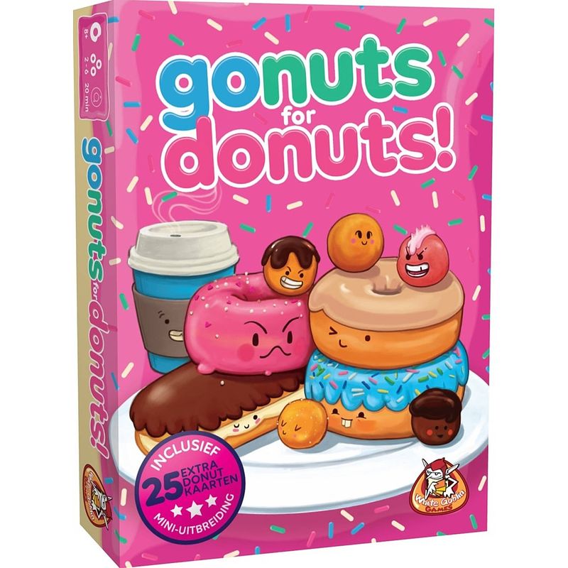 Foto van White goblin games kaartspel go nuts for donuts (nl)