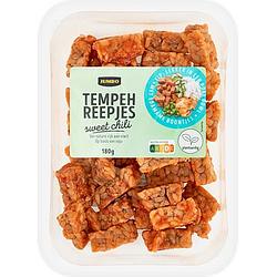 Foto van Jumbo tempeh reepjes sweet chili 180 g