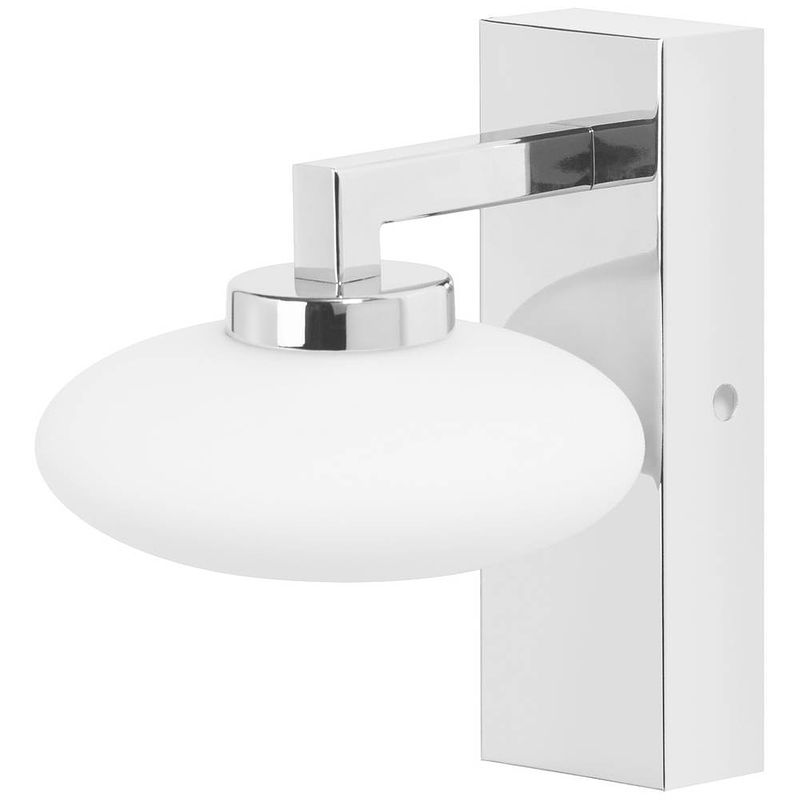 Foto van Ledvance bathroom decorative ceiling and wall with wifi technology 4058075573925 led-wandlamp voor badkamer energielabel: f (a - g) 7 w warmwit zilver