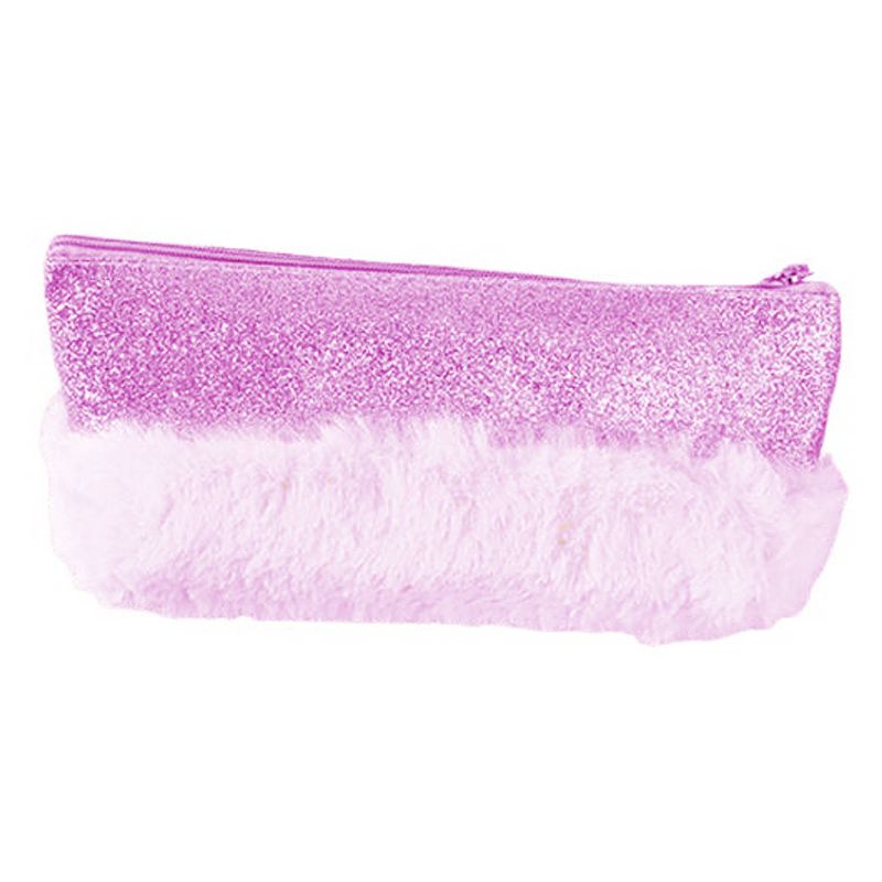 Foto van I-total etui glitter meisjes pluche/polyester roze