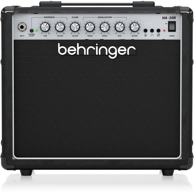 Foto van Behringer ha-20r gitaarversterker combo met reverb (1x8 inch, 20 watt)