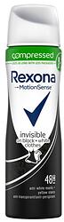 Foto van Rexona invisible on black + white clothes anti-transpirant compressed