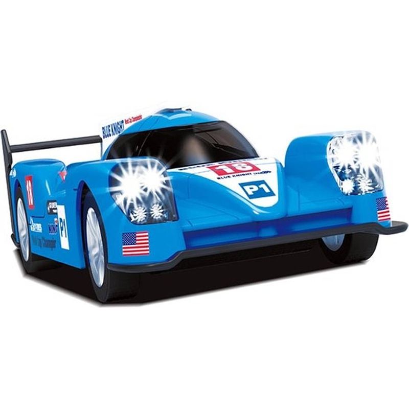 Foto van Jolly wonky monkey - blue knight sport racer - raceauto - racebaan - race auto - elektrische race auto