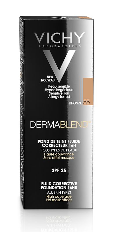 Foto van Vichy dermablend corrigerende foundation 55 bronze