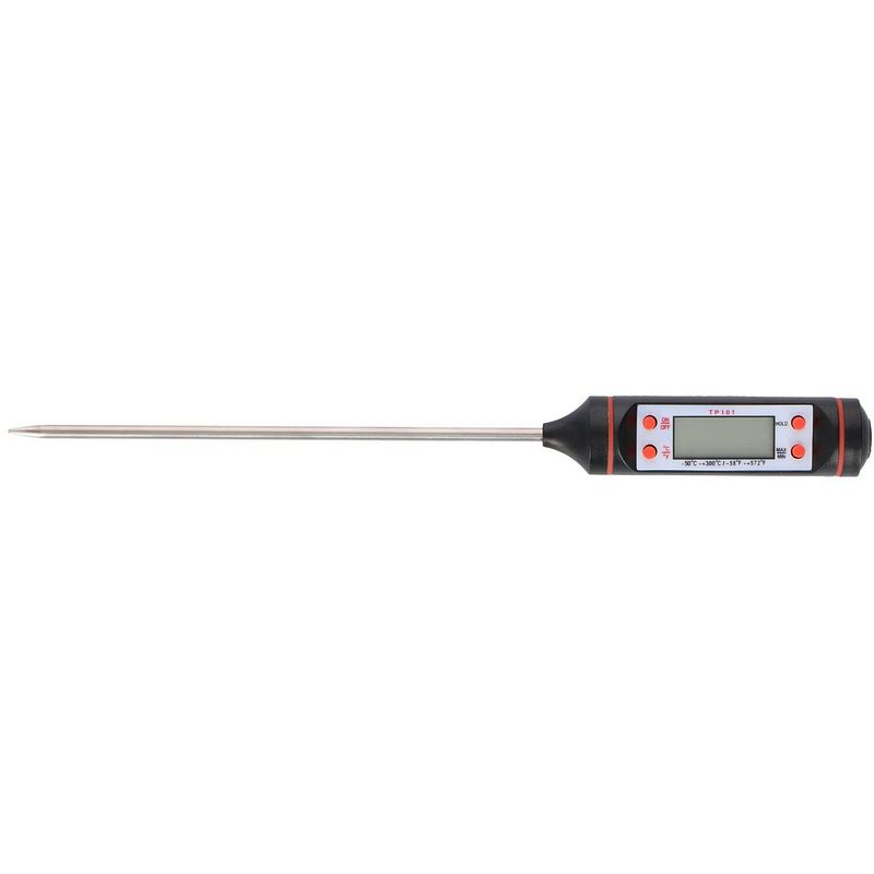 Foto van Alpina digitale vleesthermometer - keukenthermometer - kookthermometer - lcd-display