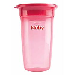 Foto van Nuby 360 ° magische beker - 300 ml - roze - 6 maanden +