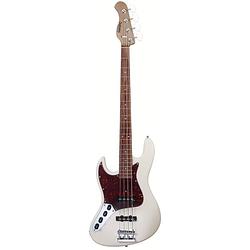 Foto van Sadowsky metroexpress vintage j/j bass morado solid olympic white linkshandige elektrische basgitaar