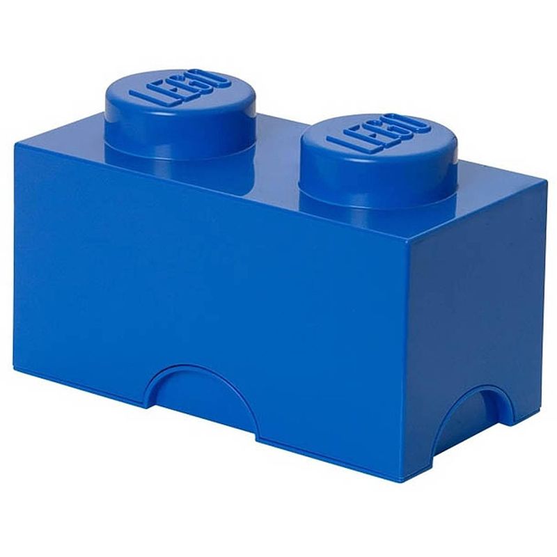 Foto van Lego brick 2 opbergbox - blauw