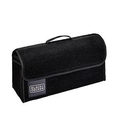 Foto van Black+decker kofferbak organizer - kofferbak tas - 55 x 15 x 23 cm - met klittenband - zwart
