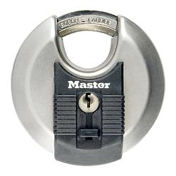 Foto van Master lock discus hangslot excell 70 mm gelamineerd staal m40eurd