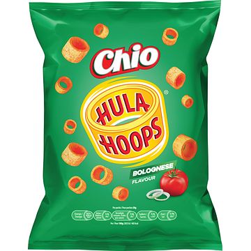 Foto van Chio hula hoops bolognese flavour aardappelsnack 100g bij jumbo