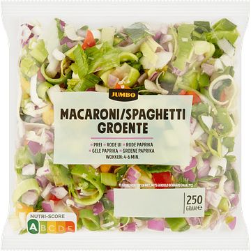 Foto van Jumbo macaroni/spaghetti groente 250g