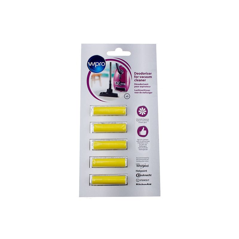 Foto van Wpro 5 cartridges for vacuum cleaner citronel 484000008624