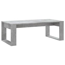 Foto van Vidaxl salontafel 102x50x35 cm bewerkt hout betongrijs