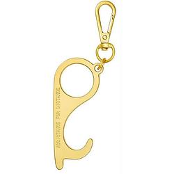 Foto van Moses sleutelhanger contactloos 12,8 cm staal goud