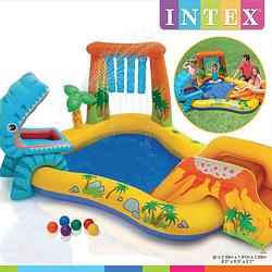Foto van Intex opblaaszwembad dinosaur play center 249x191x109 cm 57444np